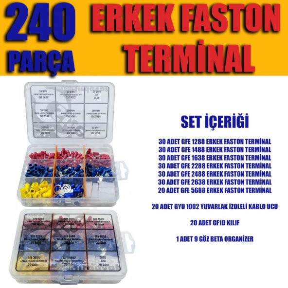 240 Parça Erkek Faston Seti ürün görseli 1
