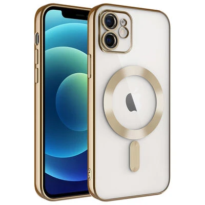 Moby Shop iPhone 11 Kılıf Kenarları Renkli ve Magsafe Halkalı Şık Auraq Premium Silikon Şeffaf ürün görseli 1