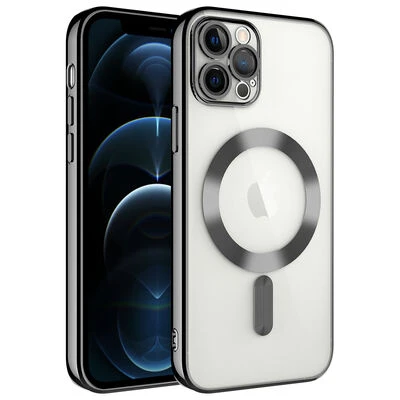 Moby Shop iPhone 13 Pro Kılıf Kenarları Renkli ve Magsafe Halkalı Şık Auraq Premium Silikon Şeffaf ürün görseli 1