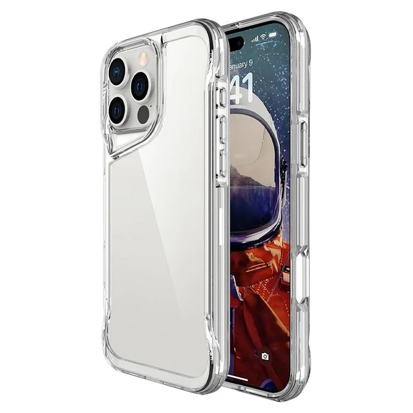 Moby Shop iPhone 16 Pro Astra Premium Ultra Koruma Sağlayan Şeffaf Silikon Kapak ürün görseli 1