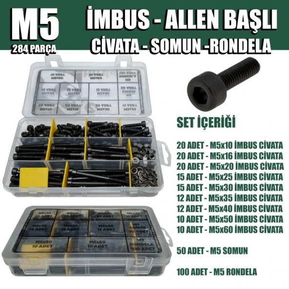284 Parça M5 İmbus Set ürün görseli 1