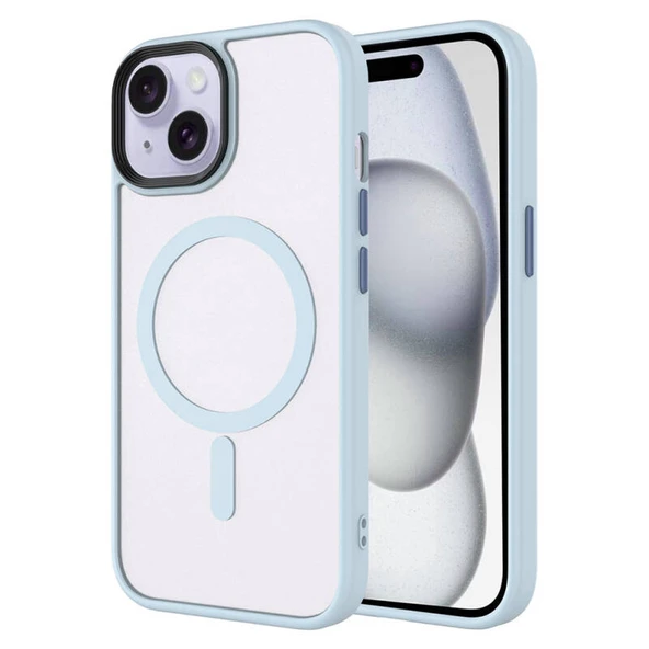 Moby Shop iPhone 15 Kılıf Şık Tasarımlı Wireless Şarj Özellikli Treno Magsafe Kapak ürün görseli 1
