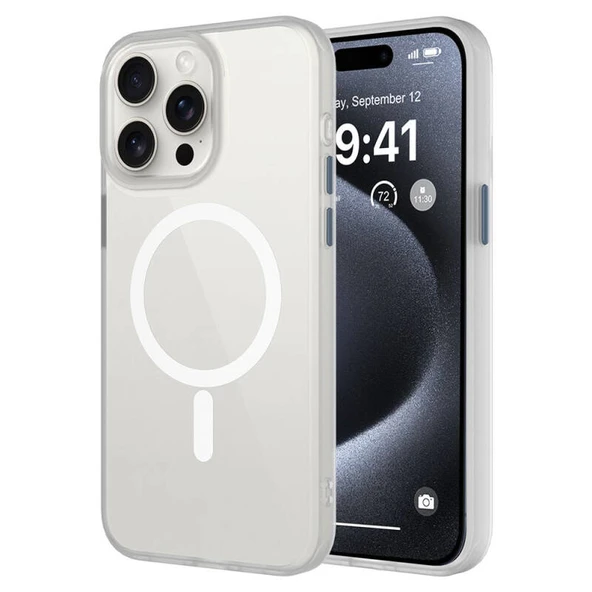 Moby Shop iPhone 15 Pro Kılıf Şık Tasarımlı Wireless Şarj Özellikli Treno Magsafe Kapak ürün görseli 1