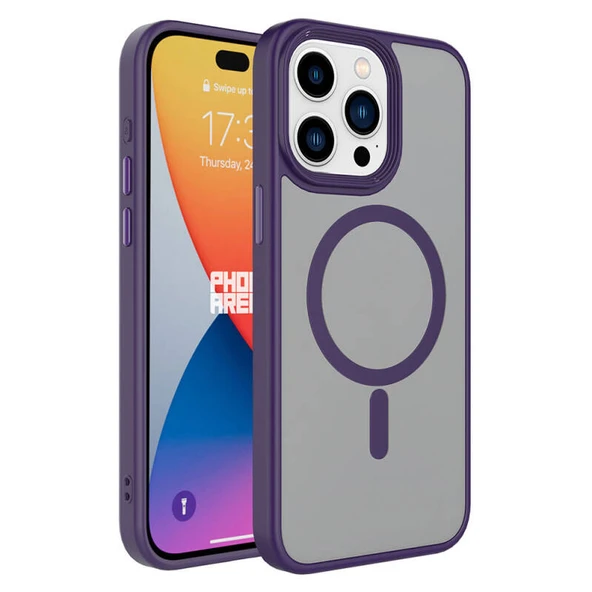 Moby Shop iPhone 15 Pro Max Kılıf Şık Tasarımlı Wireless Şarj Özellikli Treno Magsafe Kapak ürün görseli 1