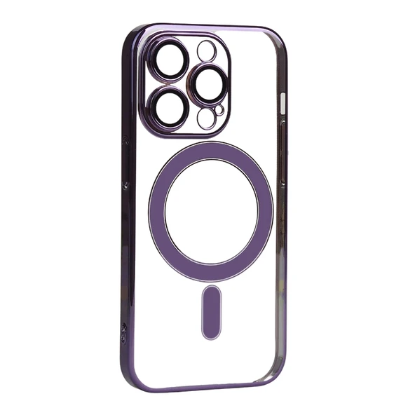 Moby Shop iPhone 14 Pro Max Kılıf İle Uyumlu MagSafe Özellikli Şeffaf Porten Kapak ürün görseli 1