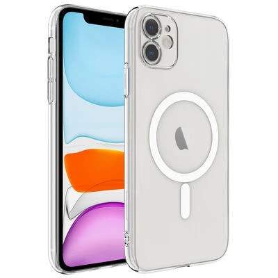 Moby Shop iPhone 12 Kılıf İle Uyumlu MagSafe Özellikli Şeffaf Porten Kapak ürün görseli 1