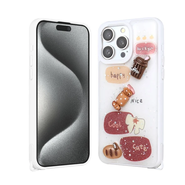 Moby Shop iPhone 15 Pro Max Kılıf Lunessa Premium Figürlü Sert Silikon Kapak ürün görseli 1