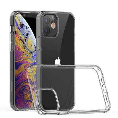 Moby Shop iPhone 12 Mini Kılıf Tam Koruma Sağlayan Ultra Sağlam Glazarm Premium Şeffaf Sert Silikon Kapak ürün görseli 1