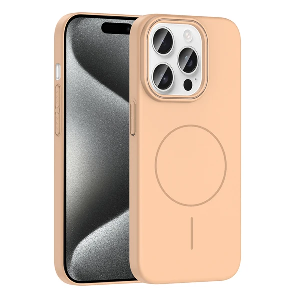 Moby Shop iPhone 15 Pro Max Kılıf Magsafe Özellikli ve Şık Tasarımlı Ruby Premium Silikon Kapak ürün görseli 1