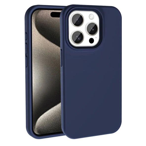 Moby Shop iPhone 15 Pro Kılıf Yumuşak Dokulu ve Soft Yapılı Magsafe Özellikli Pastella Premium Silikon Kapak ürün görseli 1