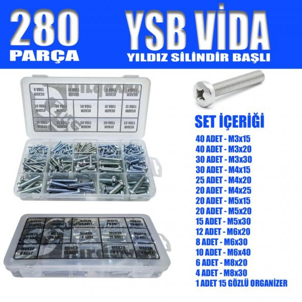 280 Parça YSB Vida Seti ürün görseli 1