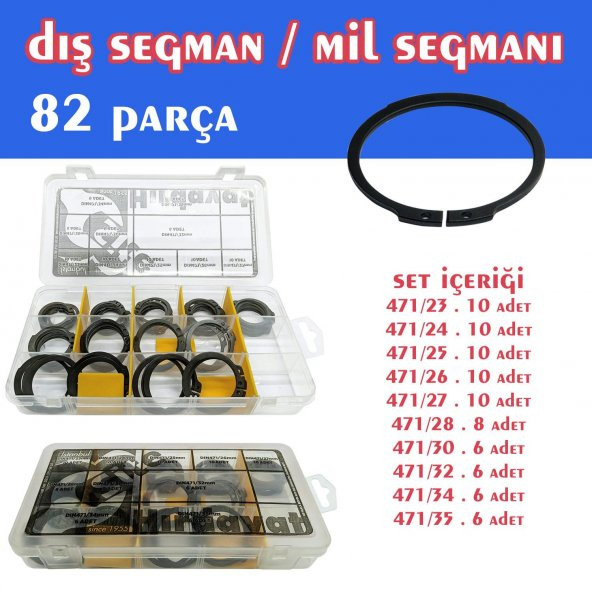 82 Parça Dış Segman Seti ürün görseli 1