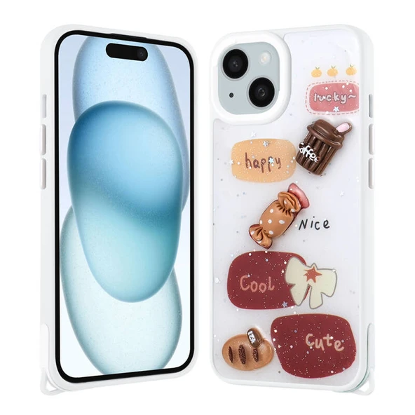 Moby Shop iPhone 14 Plus Kılıf Lunessa Premium Figürlü Sert Silikon Kapak ürün görseli 1