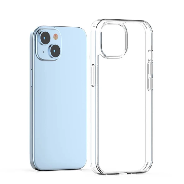 Moby Shop iPhone 15 Plus Kılıf Tam Koruma Sağlayan Ultra Sağlam Glazarm Premium Şeffaf Sert Silikon Kapak ürün görseli 1
