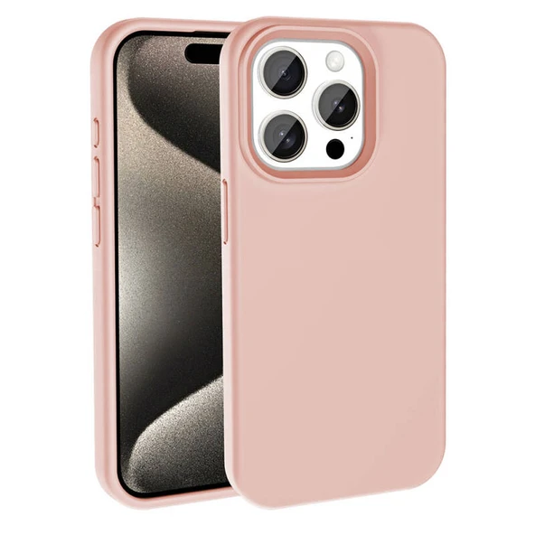 Moby Shop iPhone 15 Pro Max Kılıf Yumuşak Dokulu ve Soft Yapılı Magsafe Özellikli Pastella Premium Silikon Kapak ürün görseli 1