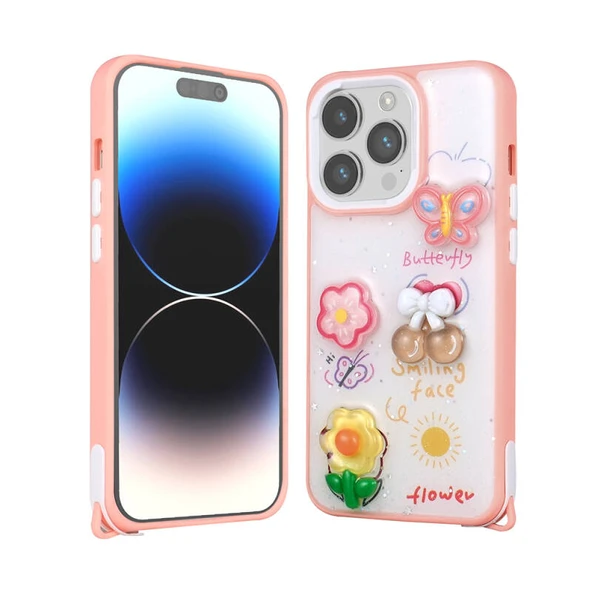 Moby Shop iPhone 14 Pro Kılıf Lunessa Premium Figürlü Sert Silikon Kapak ürün görseli 1