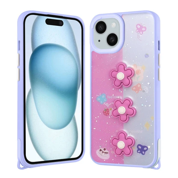 Moby Shop iPhone 14 Kılıf Lunessa Premium Figürlü Sert Silikon Kapak ürün görseli 1