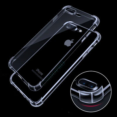 Moby Shop iPhone 8 Plus Kılıf Şeffaf Köşe Korumalı Jellix Premium Şık Silikon Kılıf ürün görseli 1