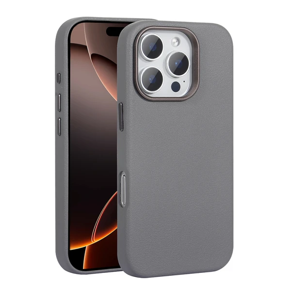 Moby Shop iPhone 16 Pro Kılıf Magsafe Özellikli Zigana Premium PU Deri Kapak ürün görseli 1
