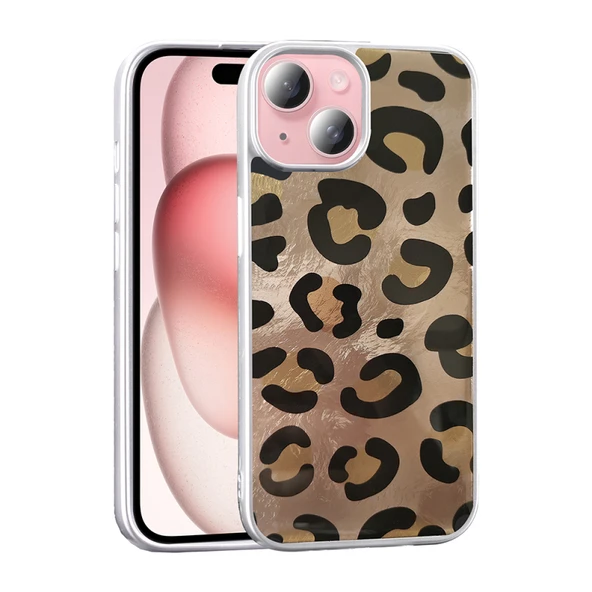 Moby Shop iPhone 14 Kılıf Desen Detaylı Şık Leolüx Silicone Case Cover ürün görseli 1