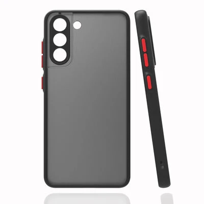 Moby Shop Samsung Galaxy S21 FE Kılıf Kenarları Renkli arkası Mat Rexa Premium Silikon Kapak ürün görseli 1