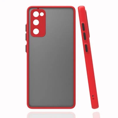 Moby Shop Samsung Galaxy S20 FE Kılıf Kenarları Renkli arkası Mat Rexa Premium Silikon Kapak ürün görseli 1
