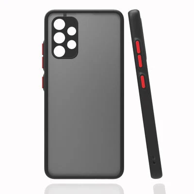 Moby Shop Samsung Galaxy A32 4G Kılıf Kenarları Renkli arkası Mat Rexa Premium Silikon Kapak ürün görseli 1