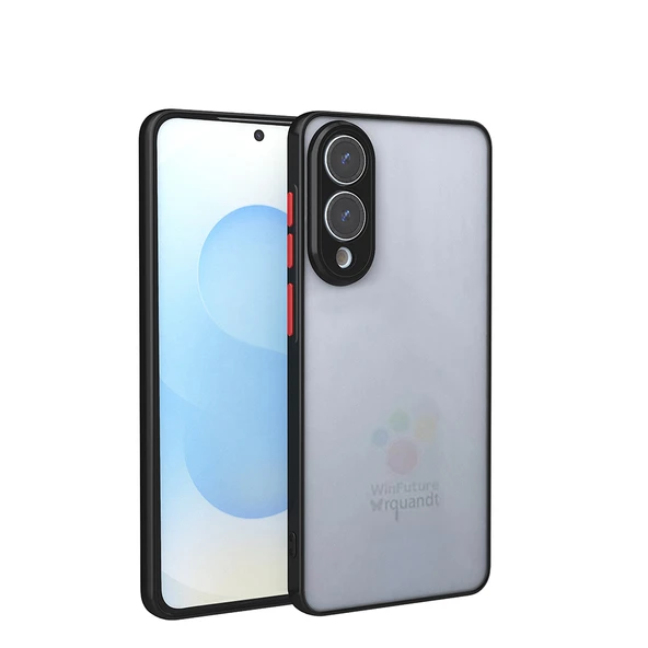 Moby Shop Galaxy S25 Edge Kılıf Kenarları Renkli arkası Mat Rexa Premium Silikon Kapak ürün görseli 1