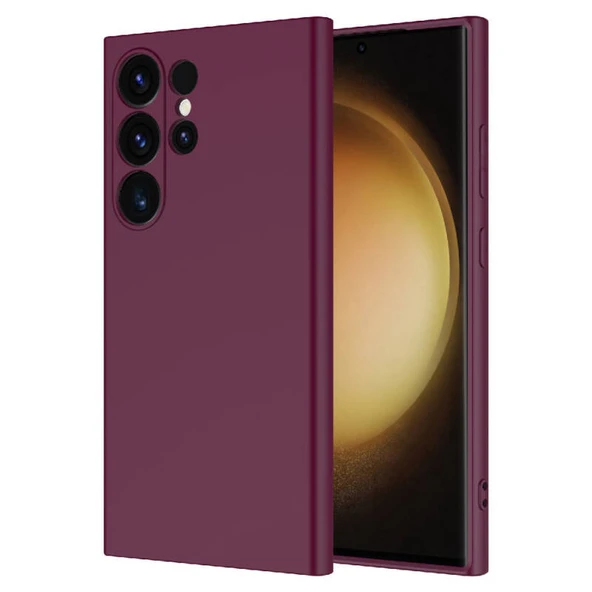 Moby Shop Samsung Galaxy S24 Ultra Kılıf Kılıf İçi Kadifeli Esnek Kadifon Lansman Premium Silikon Kılıf ürün görseli 1