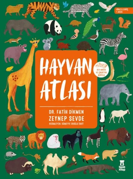 Hayvan Atlası (Dünya Haritası ve Çıkartma Hediyeli) ürün görseli 1