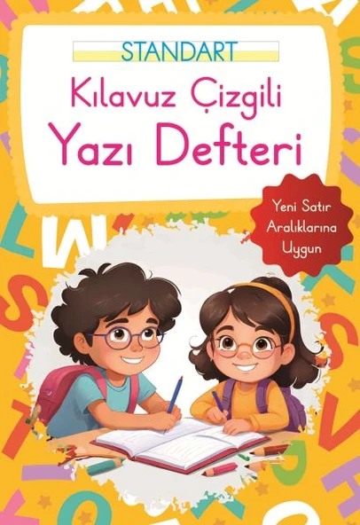 Kılavuz Çizgili Yazı Defteri Küçük Boy - Turuncu ürün görseli 1
