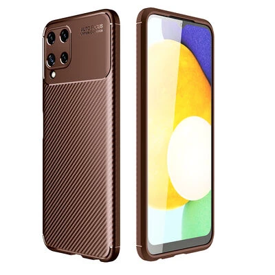 Moby Shop Samsung Galaxy A22 4G Kılıf Karekarbon Desenli Şık ve Dayanıklı Torvex Premium Silikon Kapak ürün görseli 1
