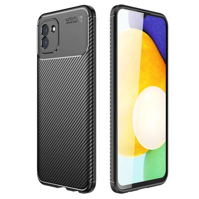 Moby Shop Samsung Galaxy A03 Kılıf Karekarbon Desenli Şık ve Dayanıklı Torvex Premium Silikon Kapak ürün görseli 1