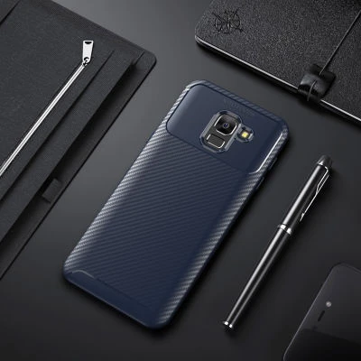 Moby Shop Samsung Galaxy J6 Kılıf Karekarbon Desenli Şık ve Dayanıklı Torvex Premium Silikon Kapak ürün görseli 1