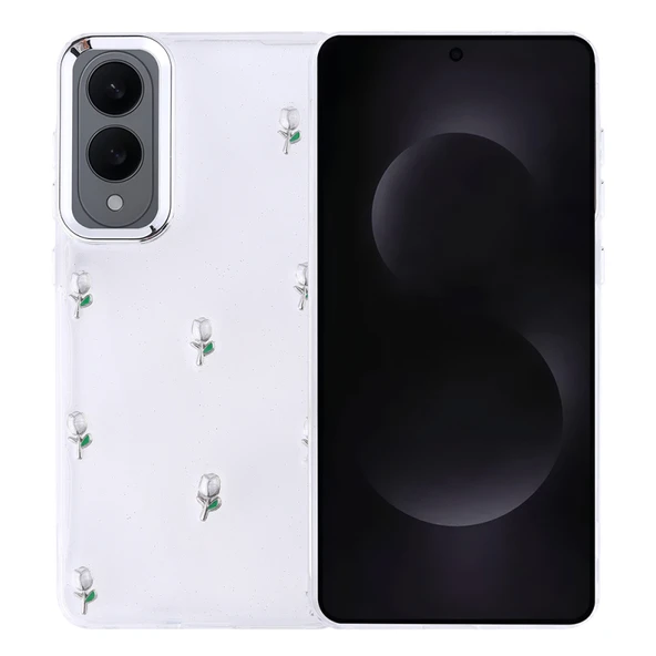 Moby Shop Samsung Galaxy S25 Edge Uyumlu Şık Mini Figürlü Ucay Premium Sert Silikon Kapak ürün görseli 1