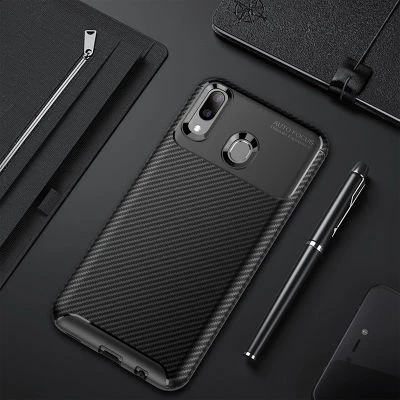 Moby Shop Samsung Galaxy M20 Kılıf Karekarbon Desenli Şık ve Dayanıklı Torvex Premium Silikon Kapak ürün görseli 1
