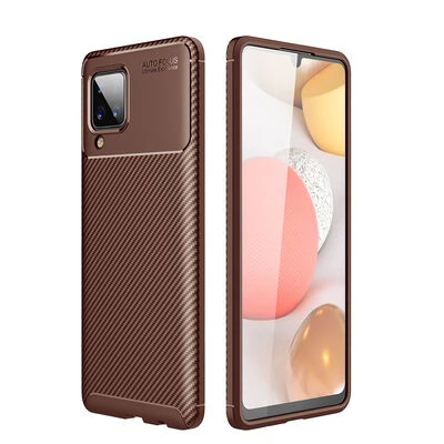 Moby Shop Samsung Galaxy M12 Kılıf Karekarbon Desenli Şık ve Dayanıklı Torvex Premium Silikon Kapak ürün görseli 1