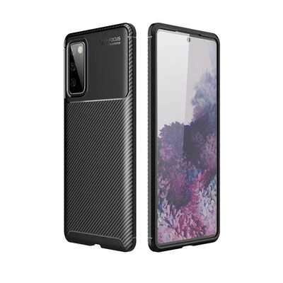 Moby Shop Samsung Galaxy S20 FE Kılıf Karekarbon Desenli Şık ve Dayanıklı Torvex Premium Silikon Kapak ürün görseli 1