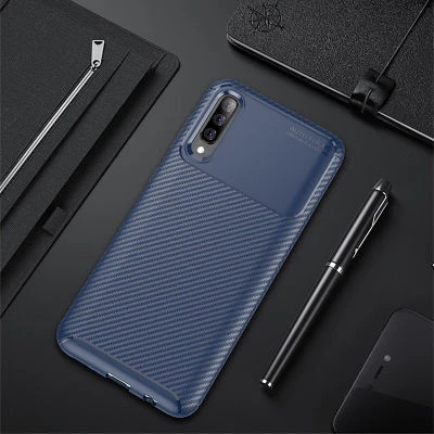 Moby Shop Samsung Galaxy A50 Kılıf Karekarbon Desenli Şık ve Dayanıklı Torvex Premium Silikon Kapak ürün görseli 1
