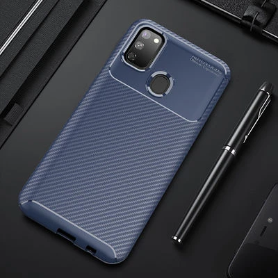 Moby Shop Samsung Galaxy M30S Kılıf Karekarbon Desenli Şık ve Dayanıklı Torvex Premium Silikon Kapak ürün görseli 1