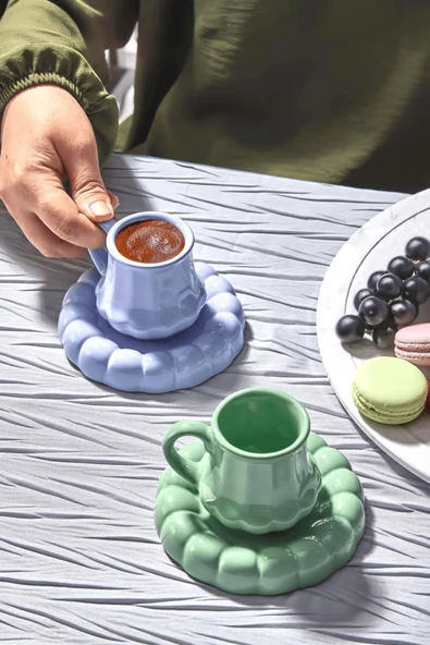 2 Kişilik Kahve Fincan Takımı – Modern Tasarım, Şık Sunum ve Hediyelik Türk Kahvesi Seti ürün görseli 1