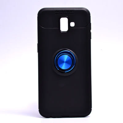 Moby Shop Samsung Galaxy J6 Plus Ultra Koruma Sağlayan Stand Özellikli RingGuard Yüzüklü Silikon Kılıf ürün görseli 1