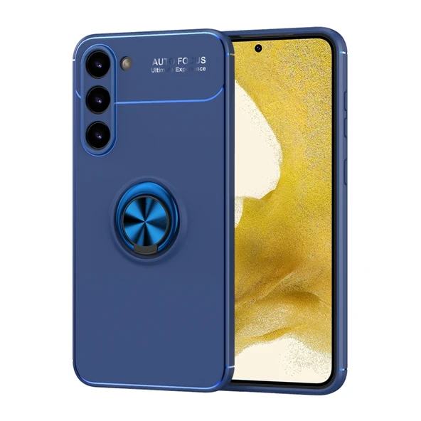 Moby Shop Samsung Galaxy S23 Ultra Koruma Sağlayan Stand Özellikli RingGuard Yüzüklü Silikon Kılıf ürün görseli 1