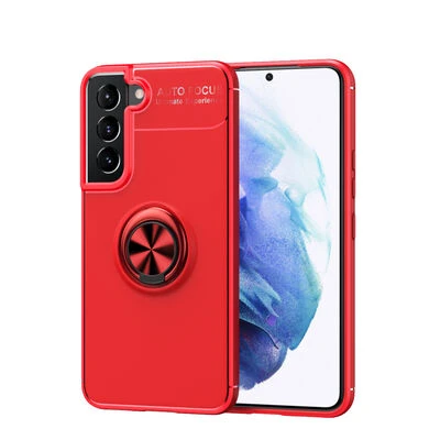 Moby Shop Samsung Galaxy S22 Plus Ultra Koruma Sağlayan Stand Özellikli RingGuard Yüzüklü Silikon Kılıf ürün görseli 1