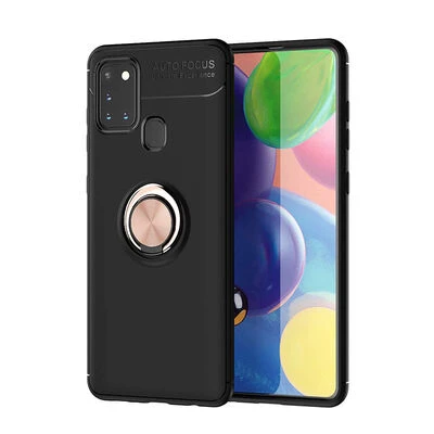 Moby Shop Samsung Galaxy A21S Ultra Koruma Sağlayan Stand Özellikli RingGuard Yüzüklü Silikon Kılıf ürün görseli 1
