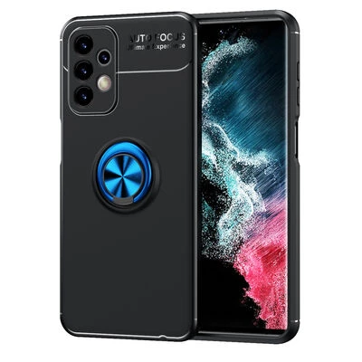 Moby Shop Samsung Galaxy A23 Ultra Koruma Sağlayan Stand Özellikli RingGuard Yüzüklü Silikon Kılıf ürün görseli 1