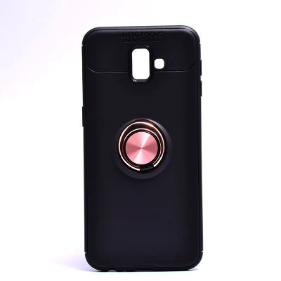Moby Shop Samsung Galaxy J6 Plus Ultra Koruma Sağlayan Stand Özellikli RingGuard Yüzüklü Silikon Kılıf ürün görseli 1