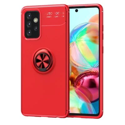Moby Shop Samsung Galaxy A52 Ultra Koruma Sağlayan Stand Özellikli RingGuard Yüzüklü Silikon Kılıf ürün görseli 1