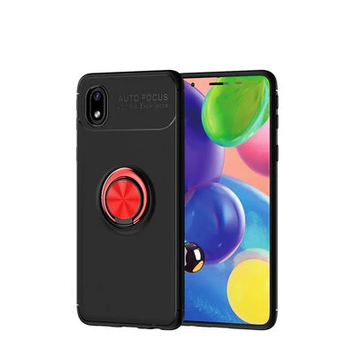 Moby Shop Samsung Galaxy A01 Core Ultra Koruma Sağlayan Stand Özellikli RingGuard Yüzüklü Silikon Kılıf ürün görseli 1