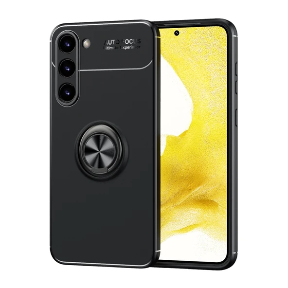 Moby Shop Samsung Galaxy S23 Plus Ultra Koruma Sağlayan Stand Özellikli RingGuard Yüzüklü Silikon Kılıf ürün görseli 1